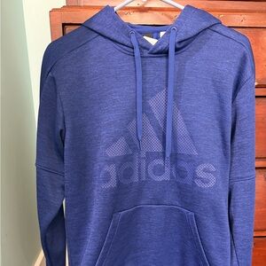 Adidas climawarm pullover hoodie sweatshirt in blue. Small. Men’s